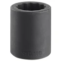Facom 10 mm 1/2 in Drive 12 Point Standard Impact Socket Chrome Molybdenum Steel Manganese Phosphate Finish NSD.10B