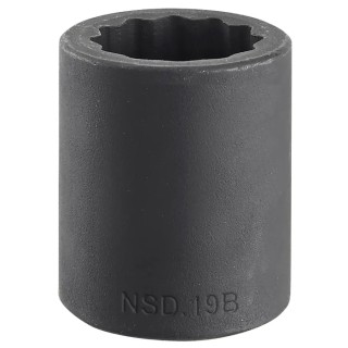 Facom 10 mm 1/2 in Drive 12 Point Standard Impact Socket Chrome Molybdenum Steel Manganese Phosphate Finish NSD.10B
