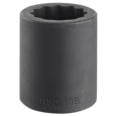 Facom 10 mm 1/2 in Drive 12 Point Standard Impact Socket Chrome Molybdenum Steel Manganese Phosphate Finish NSD.10B
