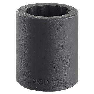 Facom 28 mm Metric Standard Impact Socket 1/2 inch Drive, 46 mm Length NSD.28B