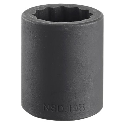 Facom 28 mm Metric Standard Impact Socket 1/2 inch Drive, 46 mm Length NSD.28B
