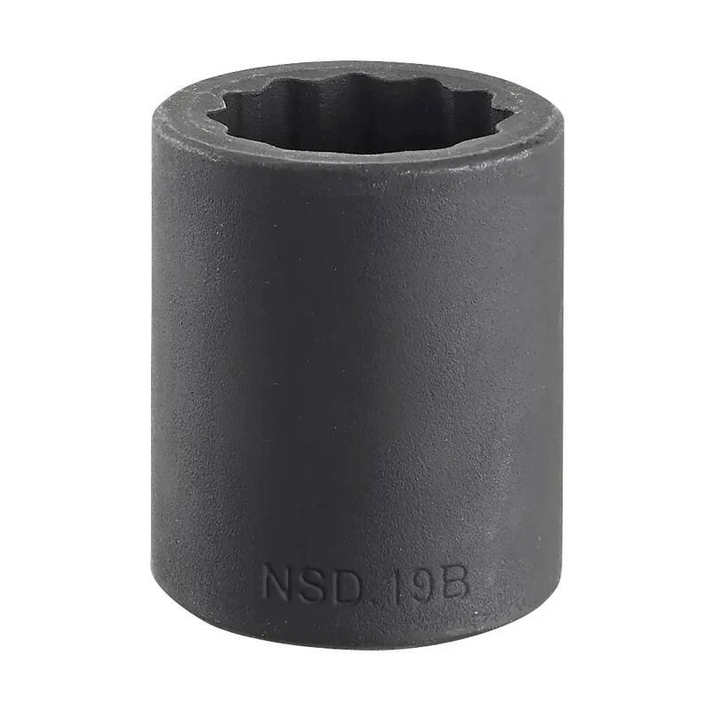 Facom 35 mm 1/2 in Drive Standard Impact Socket, Manganese Phosphate Finish, 50mm Length NSD.35B