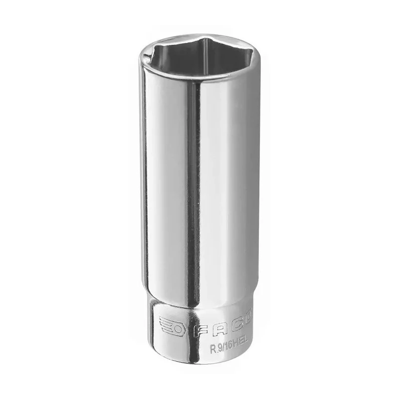 Facom 1/4 in Drive 5/32 in 6 Point Square Socket, Chrome Vanadium Steel, 50mm Overall Length R.5/32HEL