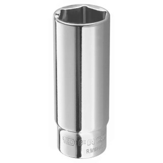Facom 1/4 in Drive 7/32 in 6 Point Square Socket, Chrome Vanadium Steel, 50mm Overall Length R.7/32HEL