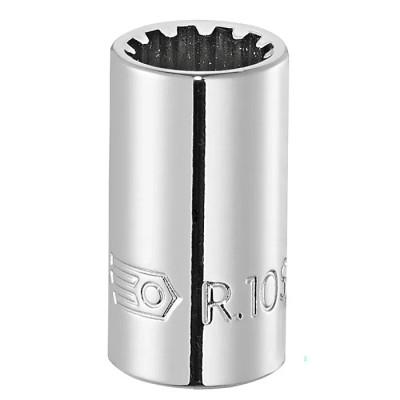 Facom Standard Square Drive Socket 1/4 in Drive 7/32 in Socket Size Chrome Vanadium Steel 22mm Overall Length R.7S