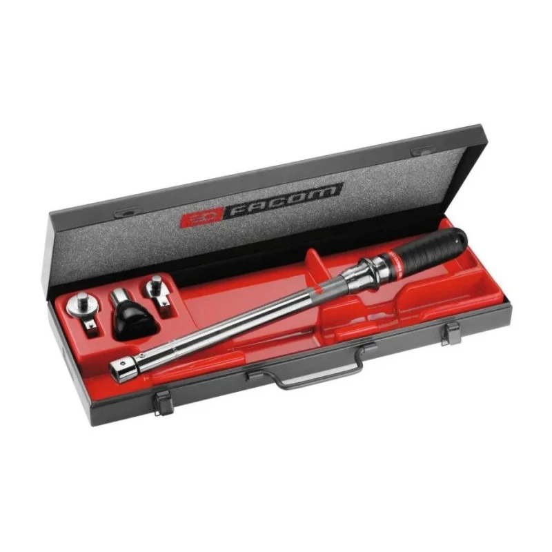 Facom Click Torque Wrench, 70 To 350 Nm Torque Range, 1/2 in Square Drive, Chrome Vanadium Steel, 725mm Overall Length S.320B