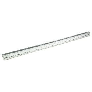 Interroll Medium Duty Zinc Plated Steel Roller Track 1.98 m Length x 30 mm Width x 54 mm Height BU40