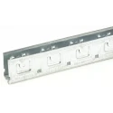 Interroll Medium Duty Zinc Plated Steel Roller Track 1.98 m Length x 30 mm Width x 54 mm Height BU40