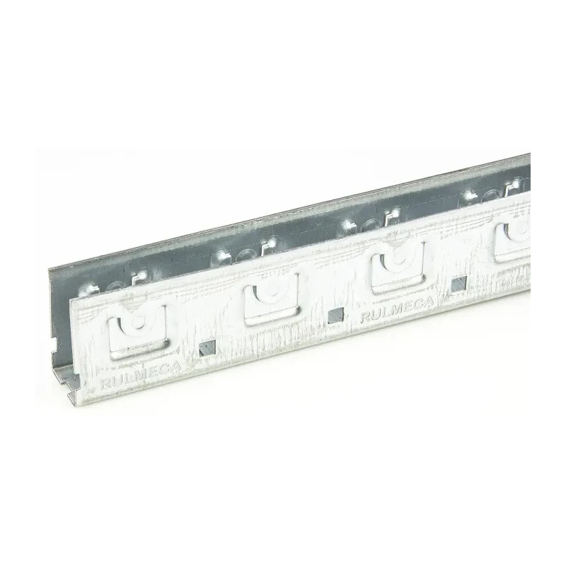 Interroll Medium Duty Zinc Plated Steel Roller Track 1.98 m Length x 30 mm Width x 54 mm Height BU40
