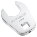Facom Open Ended Insert Spanner Head 3/8 in Insert Size, 19 mm, Chrome Finish J.19CF