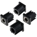 RS PRO Heavy Duty Square Nylon Tube Insert with Brass Nickel Plated Bush 235-0997