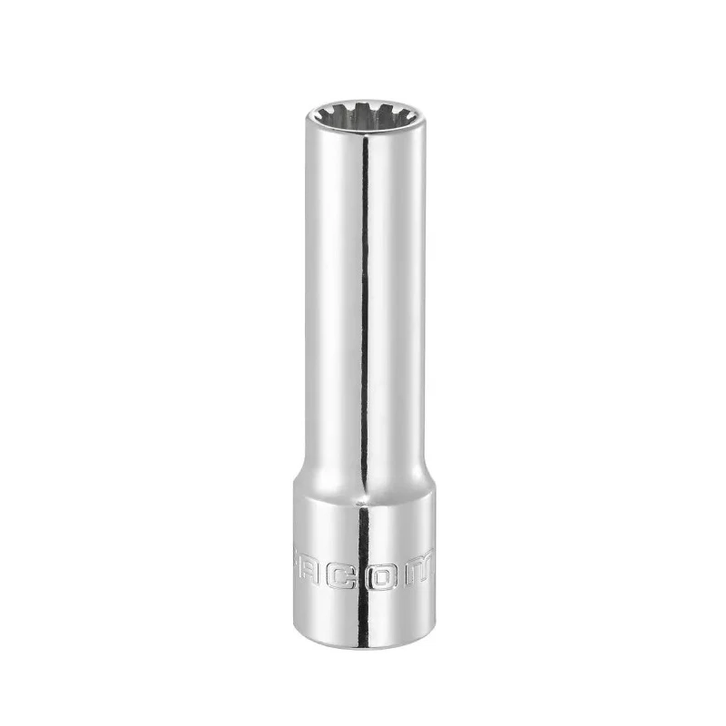 Facom 3/8 in Drive 1/2 in Spline Square Socket, 63mm Overall Length J.16SEL