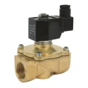 RS PRO Solenoid Valve 2 Port NC G 1/2 in Brass Body 220V AC 16 bar Maximum Pressure 15mm Orifice Diameter 235-1112