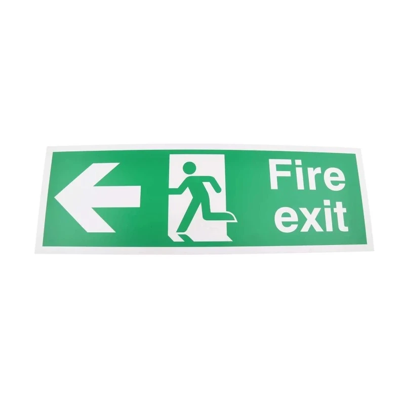 RS PRO Rigid Plastic FIRE EXIT English Exit Sign 450mm x 150mm 235-1186