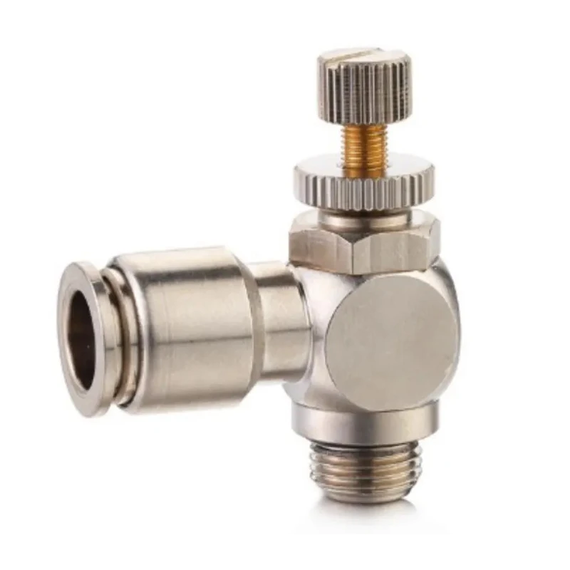 RS PRO Pneumatic Speed Controller Threaded M5 Male Inlet x 6 mm Outlet Brass Body 235-1188