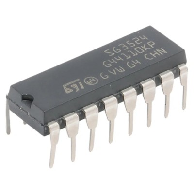 STMicroelectronics 16-Pin PDIP 2-Channel Voltage Mode PWM Controller 300 kHz 40V SG3524N