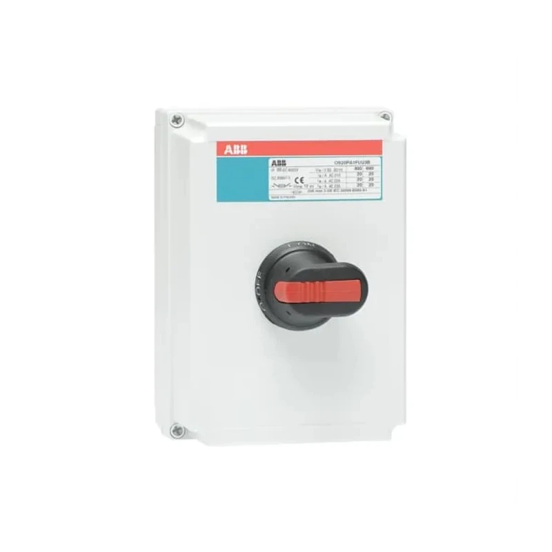 ABB 4-Pole Non-Fused Switch Disconnector IP65 20A 1.3W OS Series 
