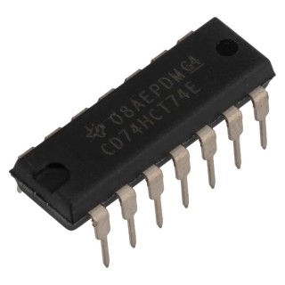 Texas Instruments 2 Flip Flop IC HCT, 14-Pin PDIP CD74HCT74E