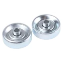 Interroll Steel Skate Wheel 48 mm Diameter 16 mm Width 8.2 mm Bore 24 mm Bore Length Load Capacity 200N Model 2201