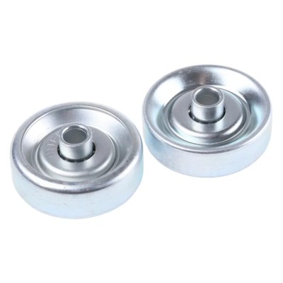 Interroll Steel Skate Wheel 48 mm Diameter 16 mm Width 8.2 mm Bore 24 mm Bore Length Load Capacity 200N Model 2201