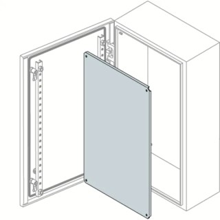 ABB SR/SRN Series Steel Mounting Plate for Enclosure, 600mm Height x 559mm Length x 400mm Width PF6040