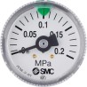 SMC 37 mm R 1/8 in Type R Pressure Gauge, 2 bar G36-2-01