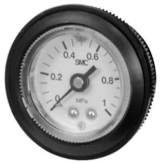 SMC 42 mm Stainless Steel Case Type R 1/4 in Back Entry Pressure Gauge 10 bar G46-10-02