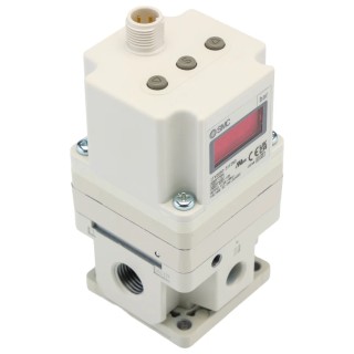 SMC Pneumatic Regulator, Type G 1/4 in, 0.5-9 Bar Pressure Range, 0 to 10 VDC Input, 50°C Max Operating ITV2050-31F2N3