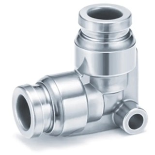 SMC Stainless Steel Pneumatic Union Elbow Fitting Push In 12 mm 1 Mpa Maximum Operating Pressure KQG2