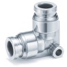 SMC Stainless Steel Pneumatic Union Elbow Fitting Push In 12 mm 1 Mpa Maximum Operating Pressure KQG2