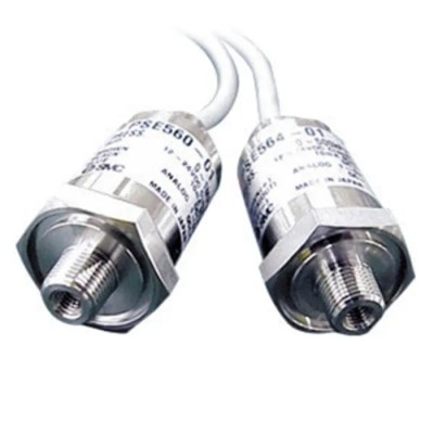 SMC Pneumatic Pressure Sensor IP40, 10 bar, 12V/24V, 60°C, Female R 1/4 Port