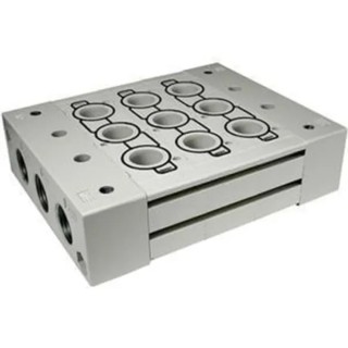 SMC SY9000 series 2 Station G1 Port Push-in Aluminium Body Manifold 