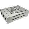 SMC SY9000 series 2 Station G1 Port Push-in Aluminium Body Manifold