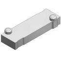 SMC SY5000 Series Pneumatic Solenoid Valve Manifold Bracket Assembly SY5000-26-20A-Q