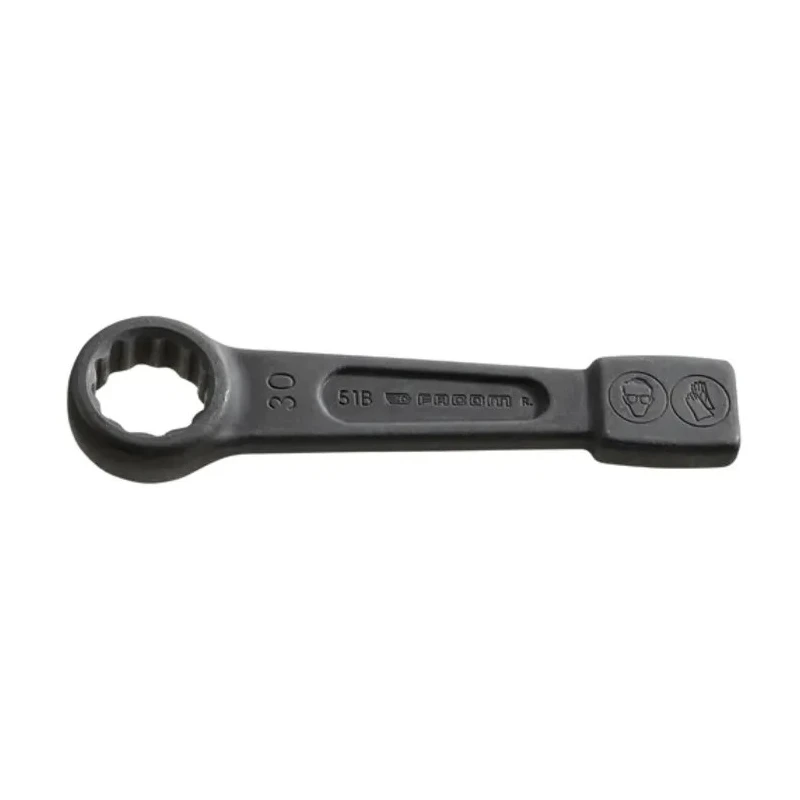 Facom Slogging Spanner Single Ended 30 mm Metric Alloy Steel Burnished Finish 195mm Overall Length 51B.30