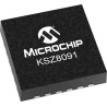 Microchip 24-Pin QFN Ethernet Transceiver 3.3 V 100 Mbps KSZ8091RNAIA-TR