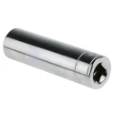 Facom 1/4 in Drive 10 mm 6 Point Square Socket Chrome Vanadium Steel, 50.5mm Overall Length R.10LA