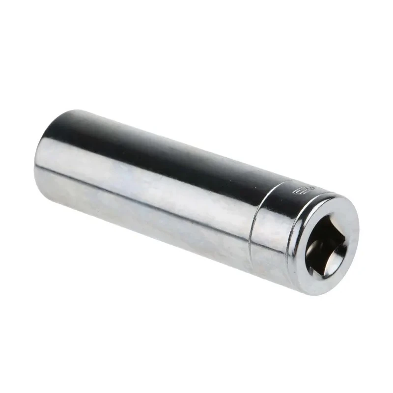 Facom 1/4 in Drive 10 mm 6 Point Square Socket Chrome Vanadium Steel, 50.5mm Overall Length R.10LA