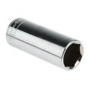 Facom 1/4 in Drive 14 mm 6 Point Square Socket 50.5mm Overall Length R.14LA