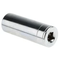 Facom 1/4 in Drive 13 mm 6 Point Square Socket Chrome Vanadium Steel, 50.5mm Overall Length R.13LA