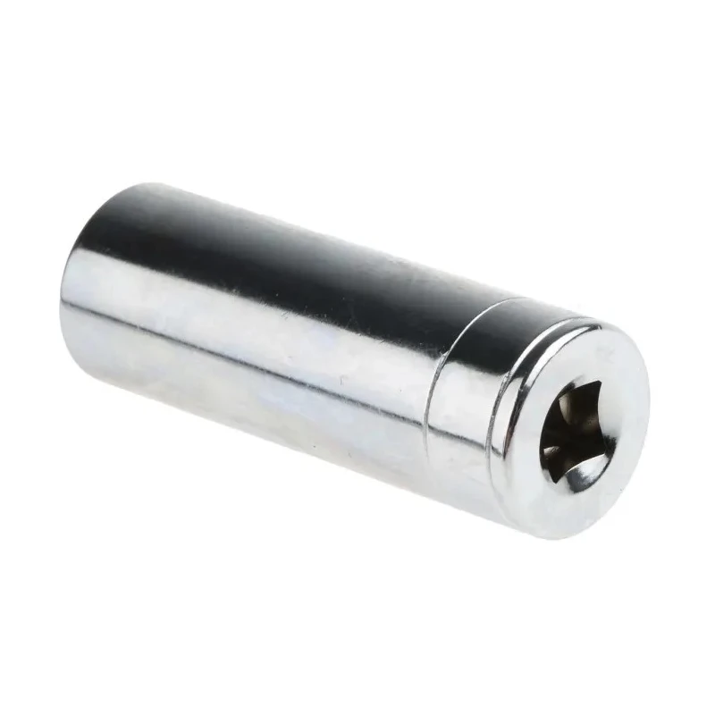 Facom 1/4 in Drive 13 mm 6 Point Square Socket Chrome Vanadium Steel, 50.5mm Overall Length R.13LA