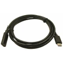 RS PRO USB 3.1 Female USB Type C to Female USB Type C Extension Cable, Black, 1.5 m 235-4780