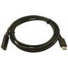 RS PRO USB 3.1 Female USB Type C to Female USB Type C Extension Cable, Black, 1.5 m 235-4780