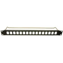 RS PRO Black Steel 1U Rack Panel 44 mm Length 482 mm Width Model 235-4784