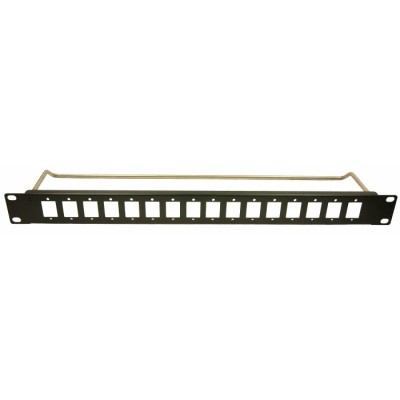 RS PRO Black Steel 1U Rack Panel 44 mm Length 482 mm Width Model 235-4784