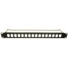 RS PRO Black Steel 1U Rack Panel 44 mm Length 482 mm Width Model 235-4784