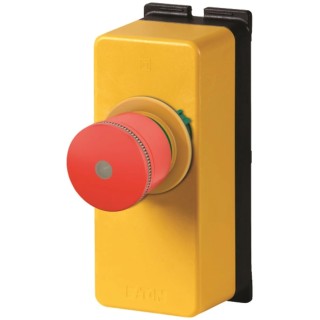 Eaton RMQ Titan M22 Pull Release Control Station Switch 1 NO/1 NC Plastic Red 30mm Cutout IP66 199350 M22-PVL30/FK11/RG/FIY1