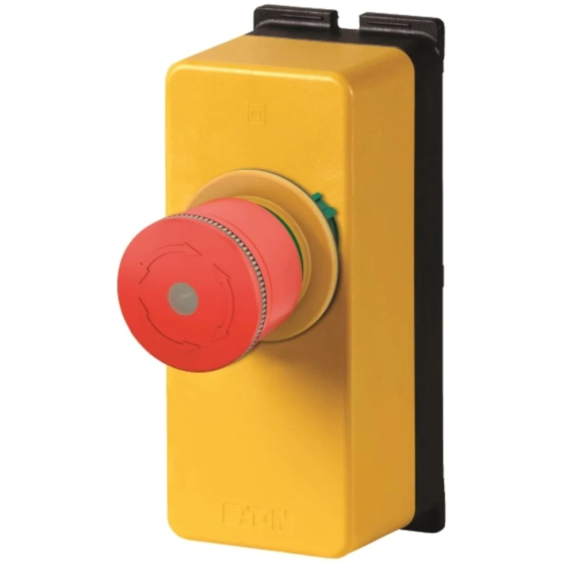 Eaton Twist Release Plastic Control Station Switch 2 NC, 1 Cutouts, Red Push Button, IP65 199355 M22-PVLT30/FK02/RG/FIY1