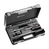 Facom 24-Piece 3/8 in Drive 6 Point Socket Set Chrome Vanadium Steel Bright Chrome Finish J.161-4P6