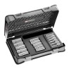 Facom 16-Piece 3/8 in 6 Point Socket Set Chrome Vanadium Steel Bright Chrome Finish J.404